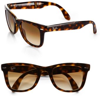 Ray-Ban Folding Wayfarer Sunglasses - Lyst