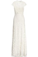 Temperley London Floral Lace and Silk Gown