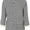 Topshop Zigzag Knit Jumper By Boutique in Blue (navy blue) - Lyst