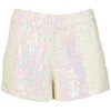 Topshop Premium Mermaid Sequin Shorts in White - Lyst