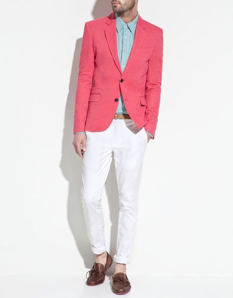 Download this Zara Pique Blazer Pink... picture