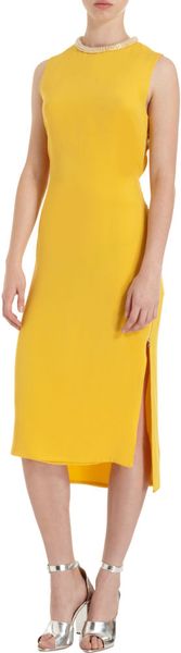 3.1 Phillip Lim Beaded Neck Dress in Orange - Lyst