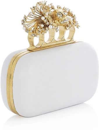 Alexander McQueen Anemone Knuckleduster Clutch Bag - Lyst
