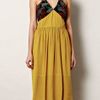 Burberry Prorsum Beaded Silk Dress in Yellow - Lyst