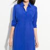 Calvin Klein Cinch Waist Shirtdress in Blue (atlantis) - Lyst
