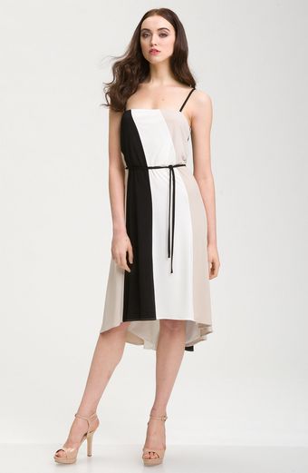 Calvin Klein Coloblock Jersey Dress - Lyst