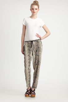 Elizabeth And James Snakeprint Nuri Pants - Lyst