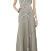 Hervé Léger Beaded Multistrap Gown in Gray - Lyst