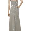 Hervé Léger Beaded Multistrap Gown in Gray - Lyst