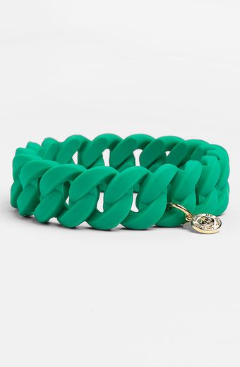 Marc By Marc Jacobs Rubber Turnlock Stretch Bracelet - Lyst
