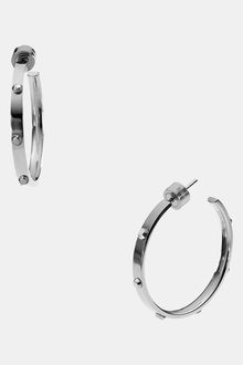 Michael by Michael Kors Michael Kors Heritage Astor Medium Screw Hoop Earrings - Lyst