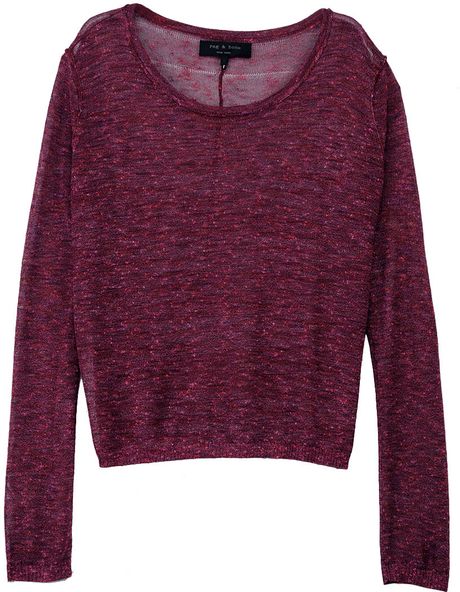 Rag & Bone Granada Top in Pink - Lyst