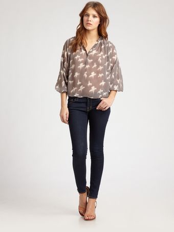 Rebecca Taylor Free Bird Blouse - Lyst