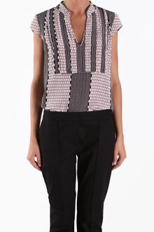 Tibi Tile Stripe Pleated Tunic - Lyst