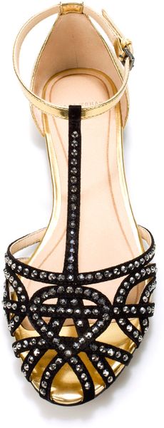 zara flat gold sandals