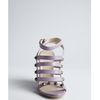 Balenciaga Wisteria Leather Studded Cage Wedge Sandals in Purple (lilac) - Lyst