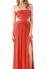 BCBGMAXAZRIA Baile Cutout Gown