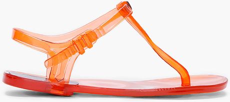 Chloé Orange Jelly Sandals in Orange - Lyst