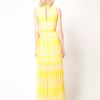French Connection French Connection Stripe Maxi Dress in Yellow (peachalbatroubley) - Lyst