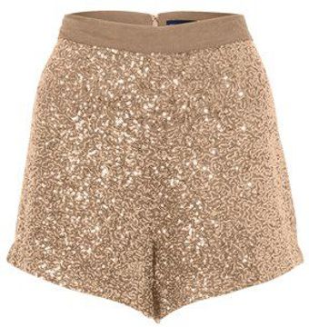 French Connection Fast Mini Sequins Shorts - Lyst