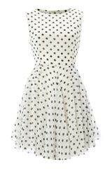 Glamorous Sleeveless Floaty Spot Dress