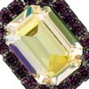 Kenneth Jay Lane Gunmetalplated Swarovski Crystal Clip Earrings in Yellow (gunmetal) - Lyst