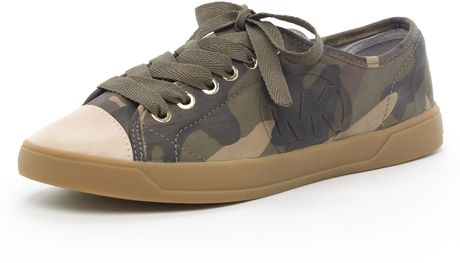 Michael Kors City Sneaker in Green (camo) - Lyst