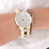 Michael Kors Showstopper Chronograph Watch in Beige (silver) - Lyst