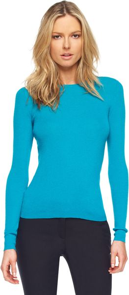  Featherweight Cashmere Crewneck Sweater Turquoise 