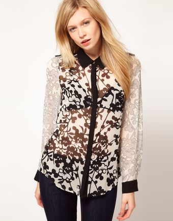 Oasis Oasis Oriental Stencil Shirt - Lyst