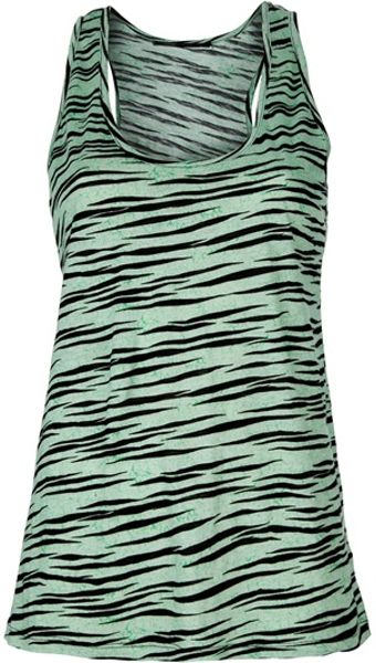Proenza Schouler Tiger Print Vest Top in Green (tiger) - Lyst