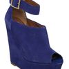 Steve Madden Open Court Platform Wedges in Blue - Lyst