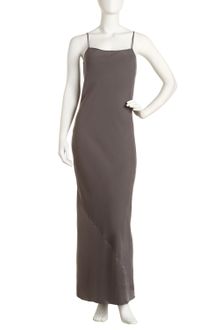 T By Alexander Wang Biascut Maxi Dress Smoke - Lyst