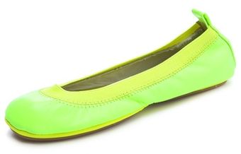 Yosi Samra Neon Elastic Ballet Flats - Lyst