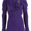 Zac Posen Long Sleeve Blouse in Purple (violet) - Lyst