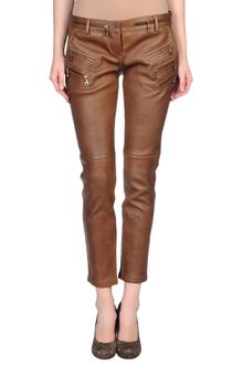 Balmain Leather Trousers - Lyst