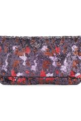 BCBGMAXAZRIA Camosequined Clutch Merlot