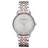 Emporio Armani Womens Two Tone Stainless Steel Bracelet 32mm in Gray (steel) - Lyst