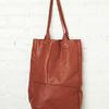 Free People Match Leather Tote in Brown - Lyst