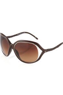 Nina Ricci Twistedarm Sunglasses Smoked Gray - Lyst