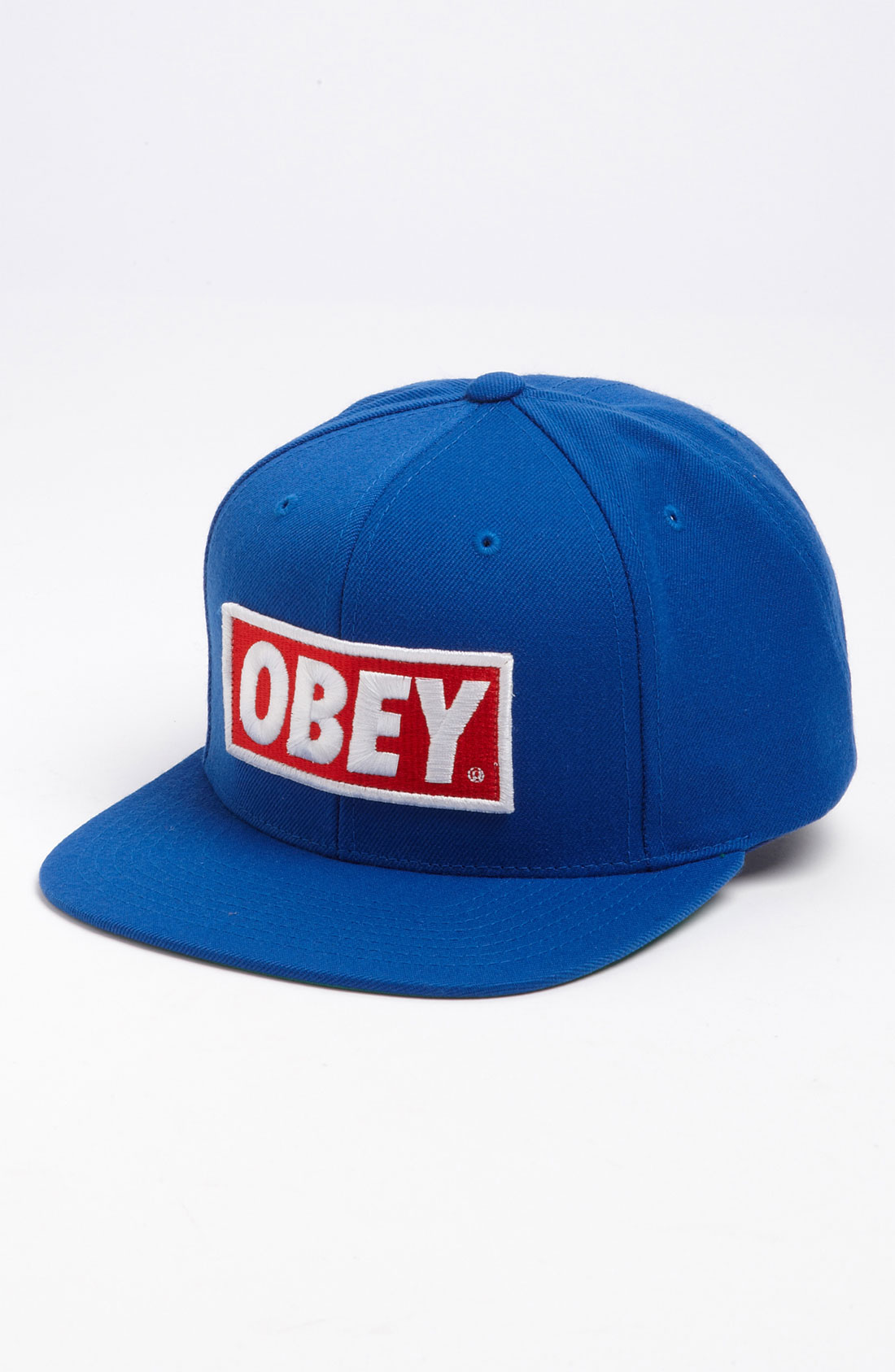 Obey Original Snapback Hat in Blue for Men Lyst