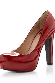 Pour La Victoire Irina Ii Patent Leather Platform Pump Red - Lyst