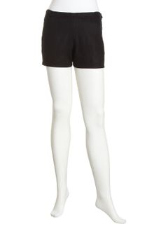 T By Alexander Wang Linenblend Shorts Black - Lyst