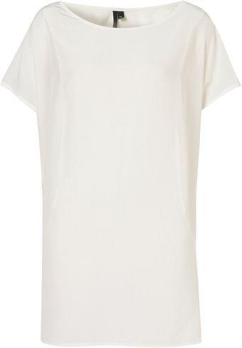Topshop Silk Racer Back Tee By Boutique - Lyst