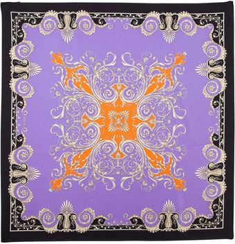 Versace Foulard Square Scarf Purple - Lyst