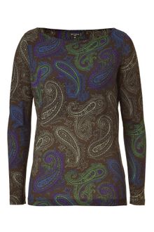 Etro Sepiaocean Paisley Print Top - Lyst