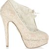Charlotte Olympia Minerva Lace And Satin Ankle Boots in Beige (ivory) - Lyst