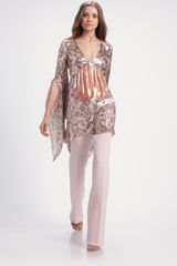 Emilio Pucci Batwing Sleeve Lurex Blouse
