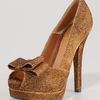 Fendi Deco Leopardprint Suede Pump in Brown (olive dark brown) - Lyst