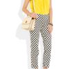 J.crew Café Polkadot Stretch Cotton Capri Pants in Brown (café) - Lyst